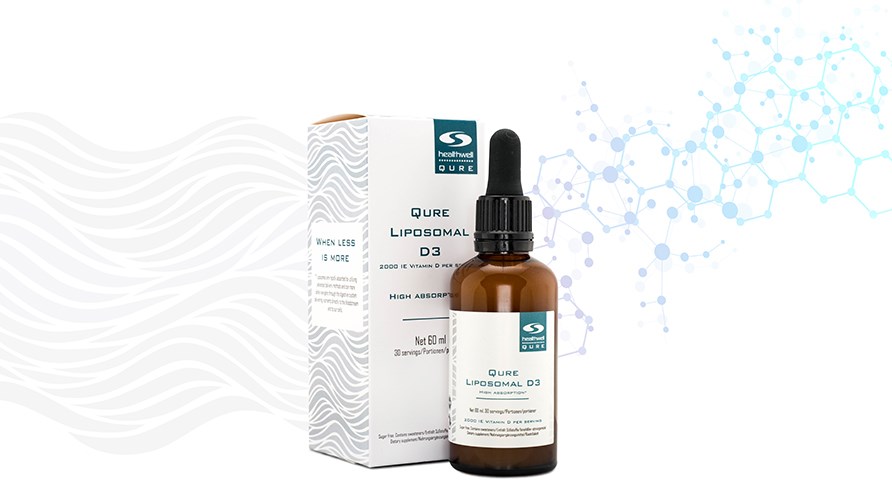 QURE Liposomal D3 with high absorption capacity.